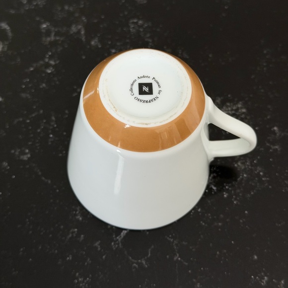 Nespresso Ritual Andree Putman Espresso Cup White Mocha Brown - Picture 2 of 2